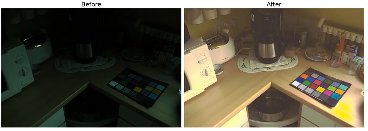 Color correction of an image 2 from Gehler Dataset